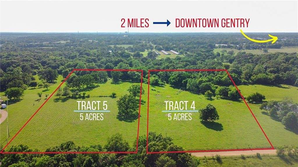 5 Acres of Residential Land for Sale in Gentry, Arkansas