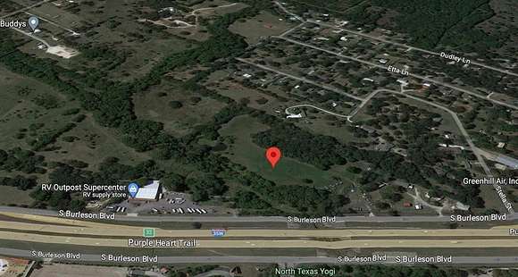 11.8 Acres of Commercial Land for Lease in Burleson, Texas