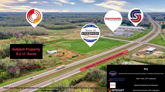 6.1 Acres of Improved Mixed-Use Land for Sale in Huntingdon, Tennessee
