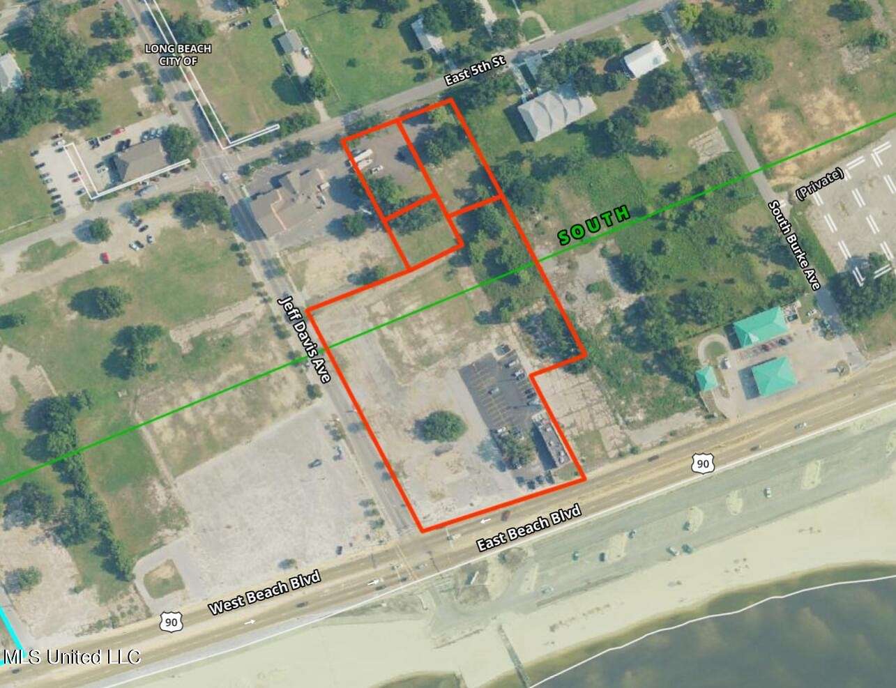 4.6 Acres of Commercial Land for Sale in Long Beach, Mississippi