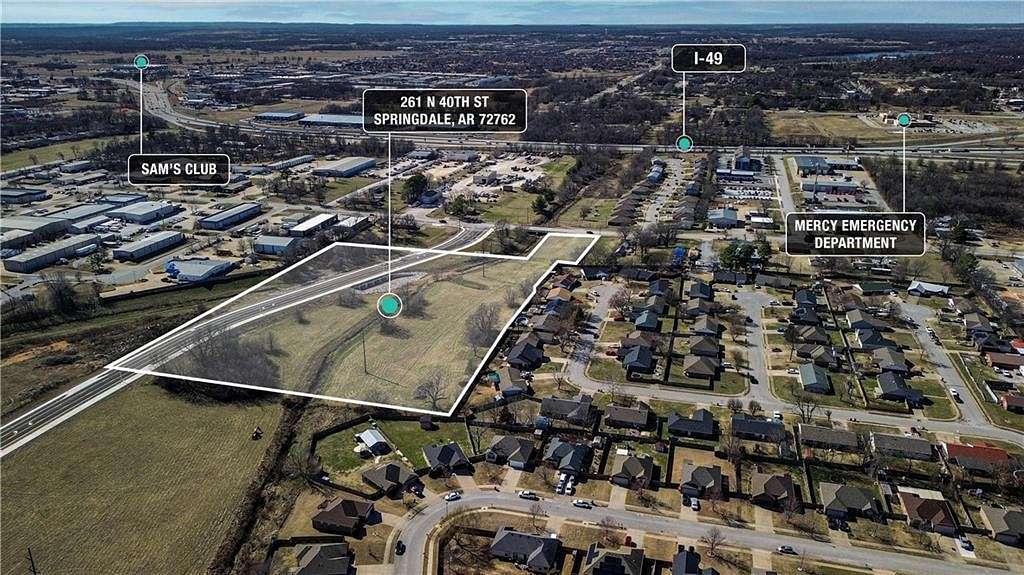 10.1 Acres of Land for Sale in Springdale, Arkansas