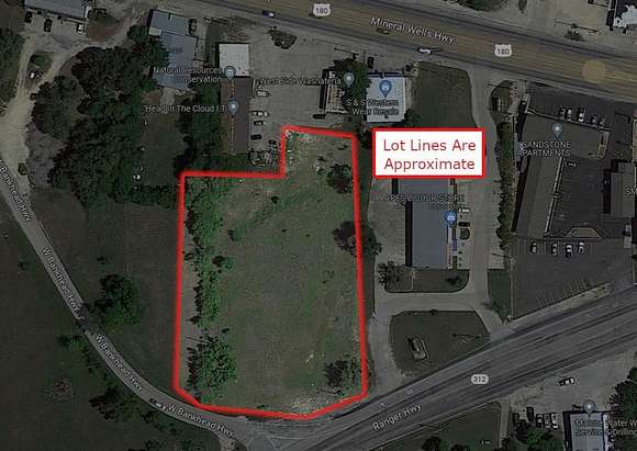 1.7 Acres of Commercial Land for Sale in Weatherford, Texas