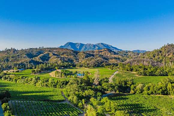153 Acres of Agricultural Land with Home for Sale in Calistoga, California