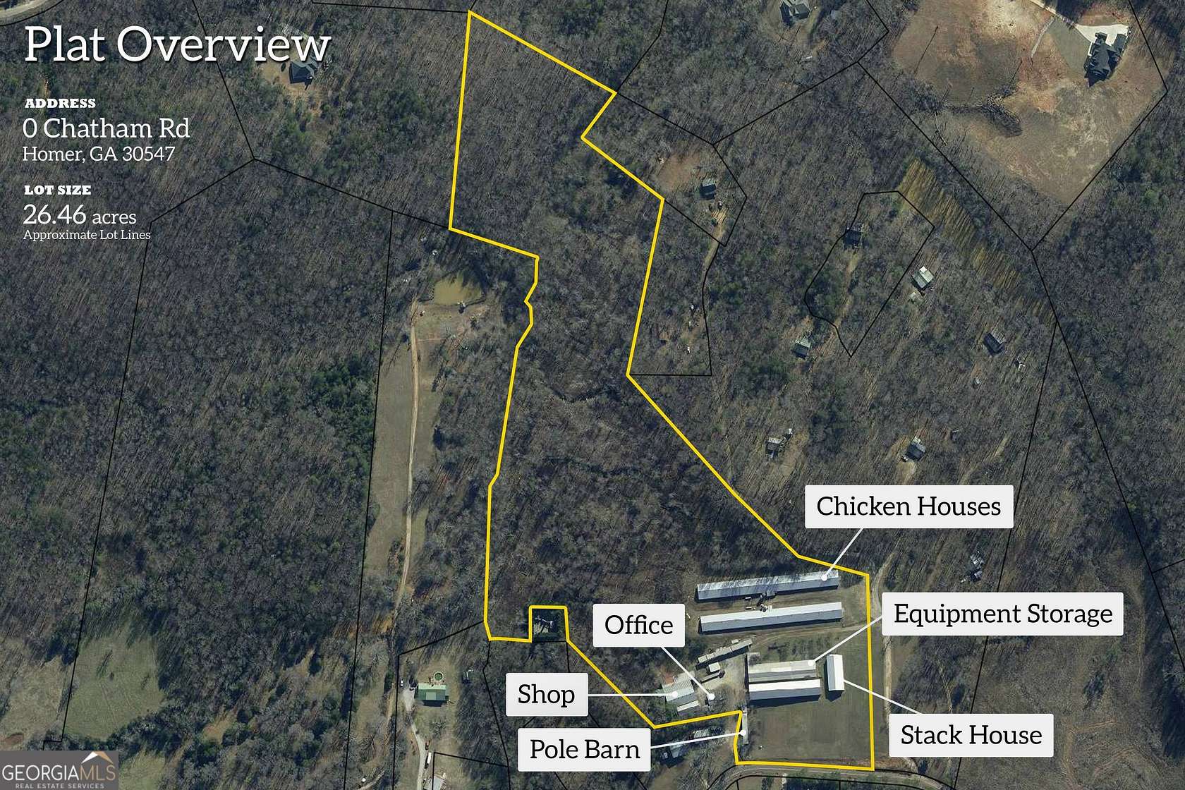 26.5 Acres of Agricultural Land for Sale in Homer, Georgia
