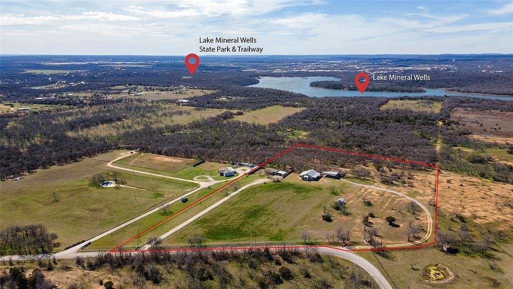 9.7 Acres of Residential Land with Home for Sale in Weatherford, Texas