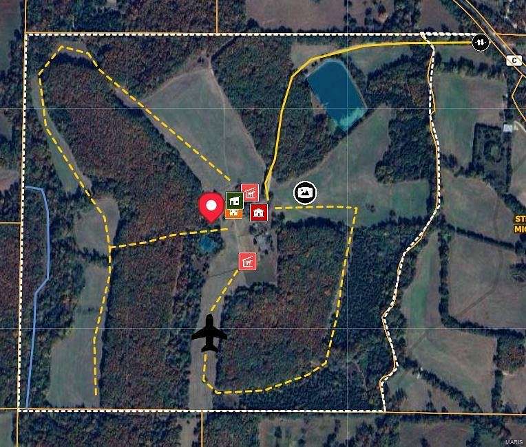 171 Acres of Land with Home for Sale in Bourbon, Missouri