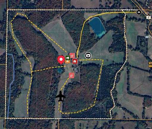 171 Acres of Land with Home for Sale in Bourbon, Missouri
