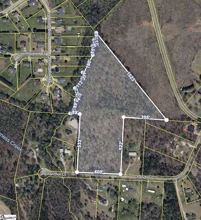 12.5 Acres of Land for Sale in Greer, South Carolina