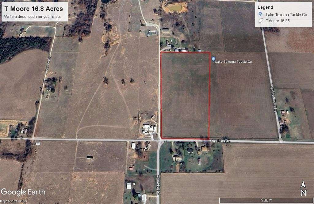 16.9 Acres of Land for Sale in Kingston, Oklahoma