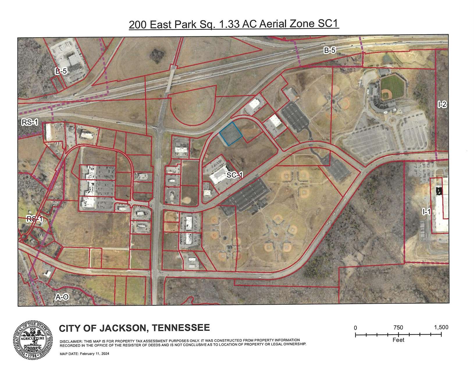 1.33 Acres of Commercial Land for Sale in Jackson, Tennessee