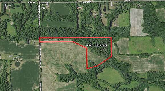 26 Acres of Recreational Land for Sale in Andrews, Indiana