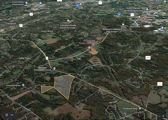 109.13 Acres of Mixed-Use Land for Sale in Kannapolis, North Carolina