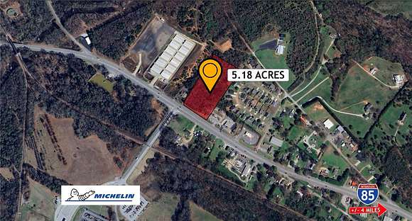 5.18 Acres of Commercial Land for Sale in Pendleton, South Carolina