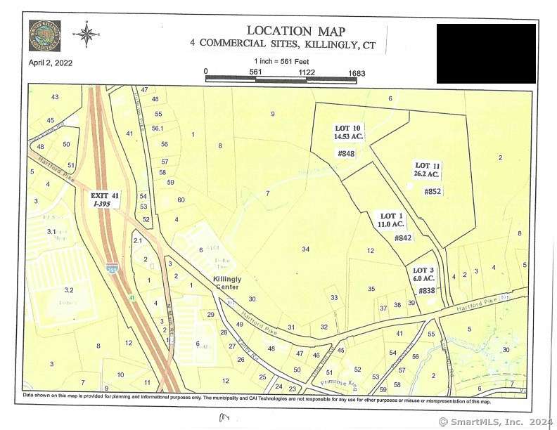 10.2 Acres of Commercial Land for Sale in Killingly Town, Connecticut