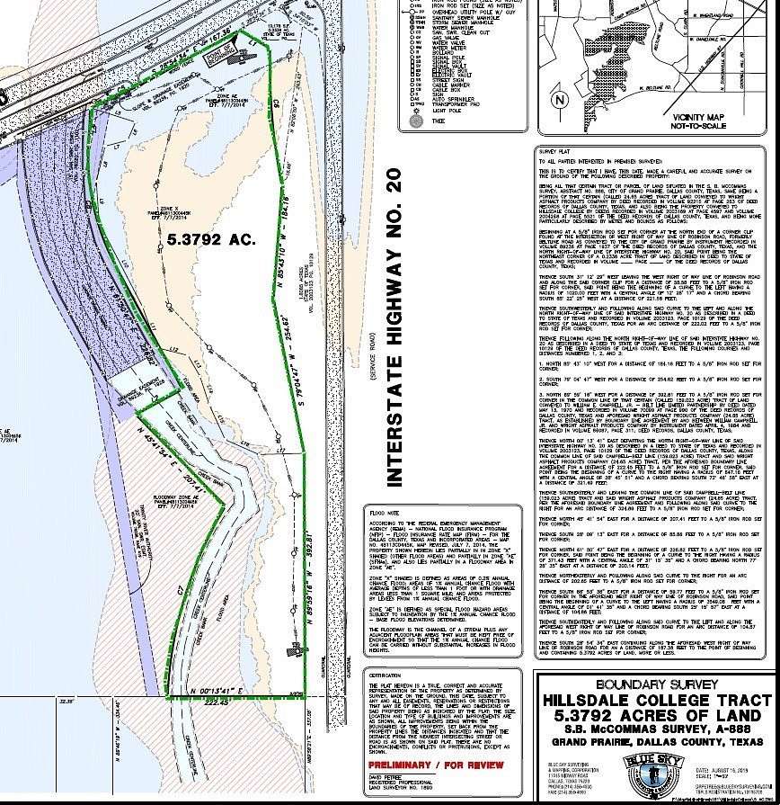 5.38 Acres of Land for Sale in Grand Prairie, Texas