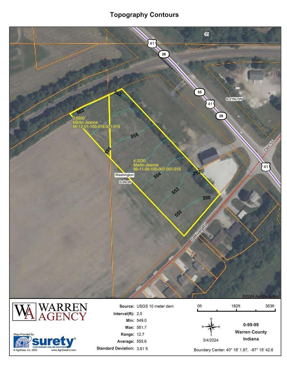 5 Acres of Agricultural Land for Sale in Attica, Indiana