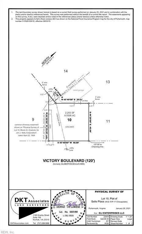0.059 Acres of Land for Sale in Portsmouth, Virginia