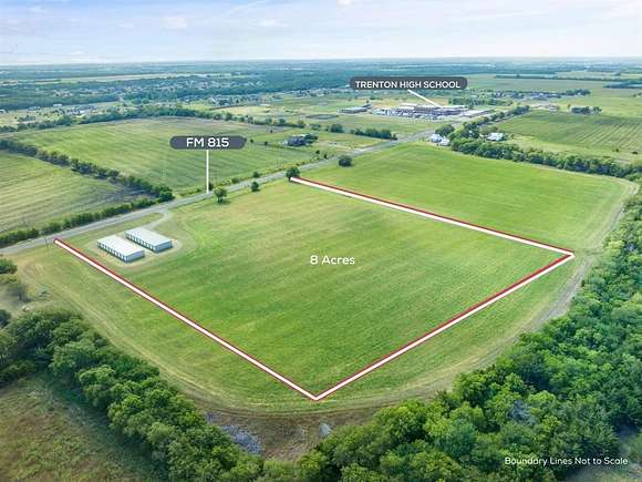 8 Acres of Improved Commercial Land for Sale in Trenton, Texas