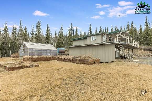 9.3 Acres of Residential Land with Home for Sale in Livengood, Alaska