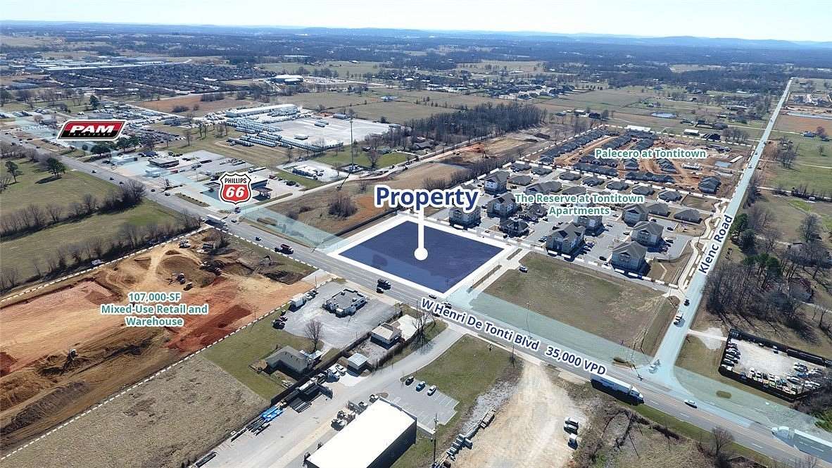 2.46 Acres of Mixed-Use Land for Sale in Tontitown, Arkansas