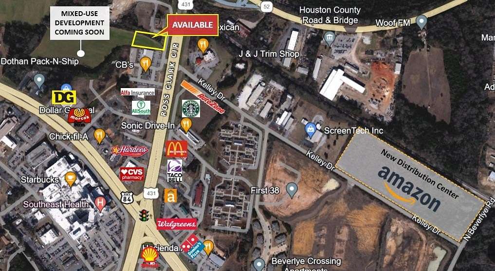 0.93 Acres of Commercial Land for Sale in Dothan, Alabama