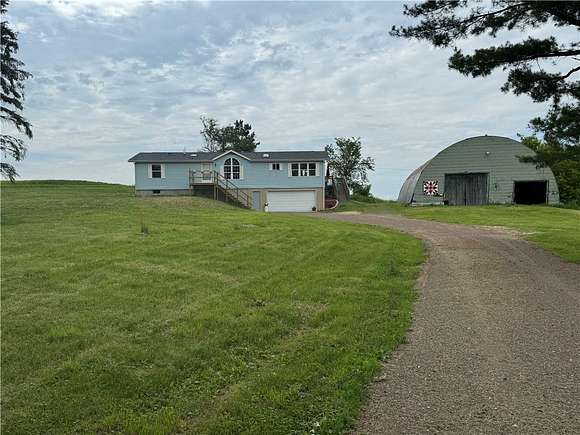 5 Acres of Residential Land with Home for Sale in Cushing, Wisconsin