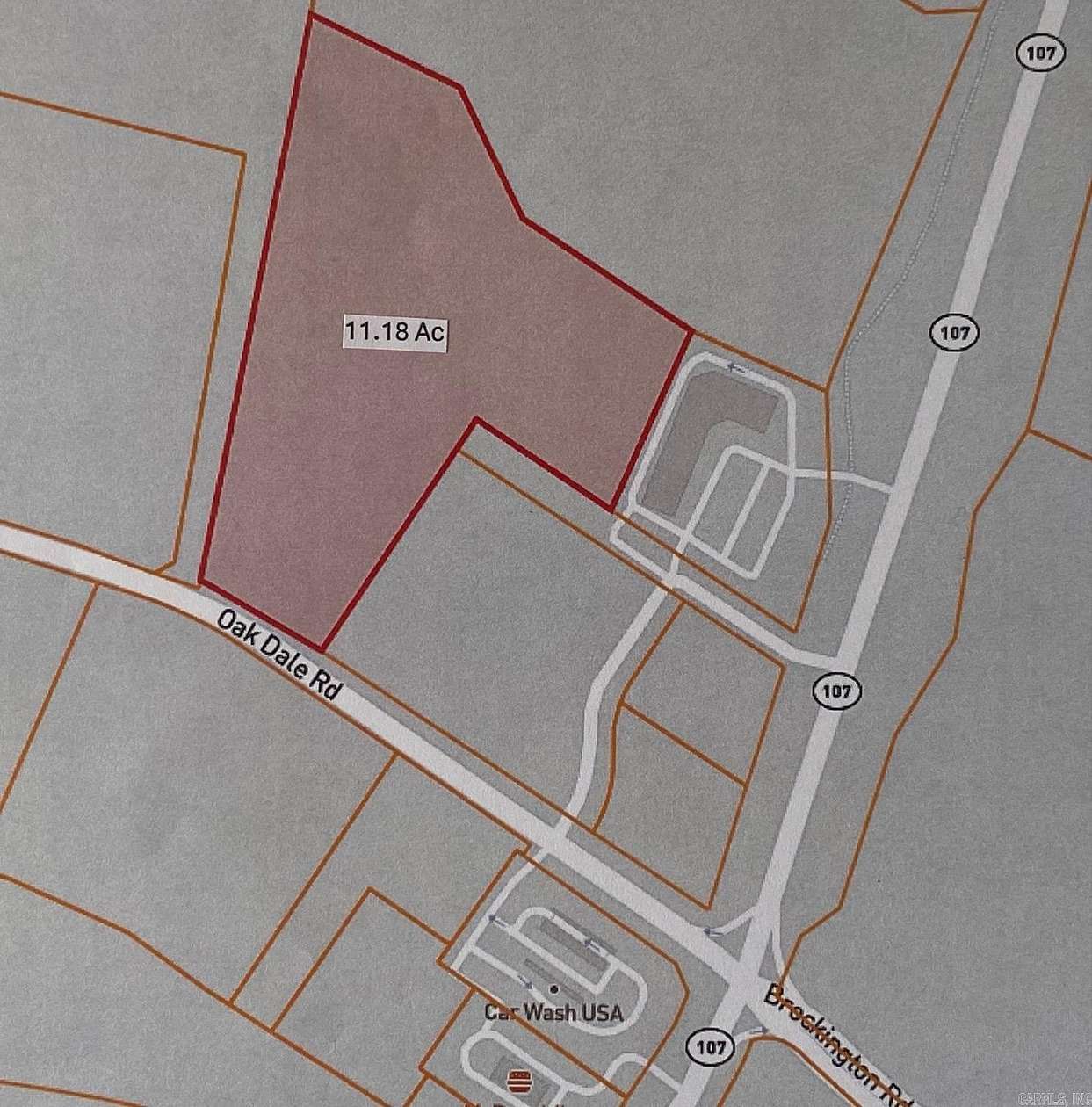 9.38 Acres of Commercial Land for Sale in Sherwood, Arkansas