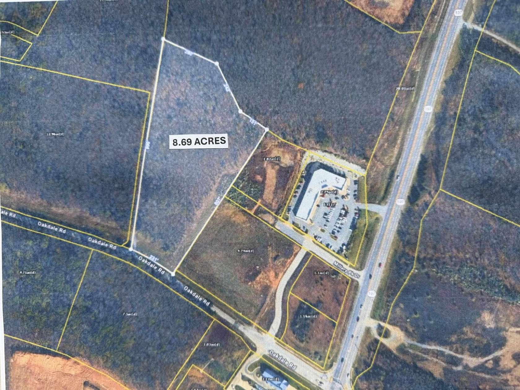 8.69 Acres of Commercial Land for Sale in Sherwood, Arkansas