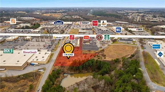 2.1 Acres of Commercial Land for Sale in Anderson, South Carolina