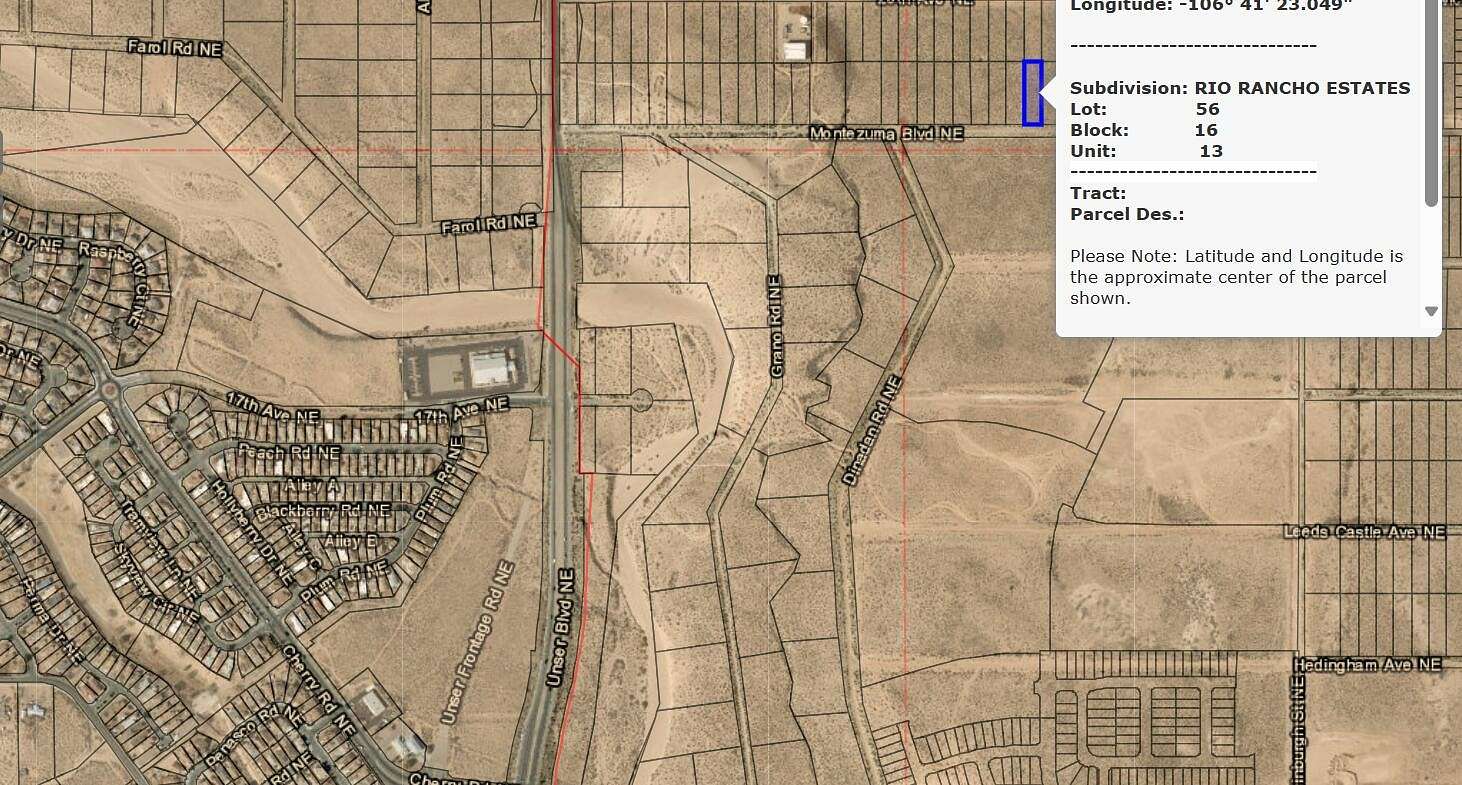 0.5 Acres of Land for Sale in Rio Rancho, New Mexico