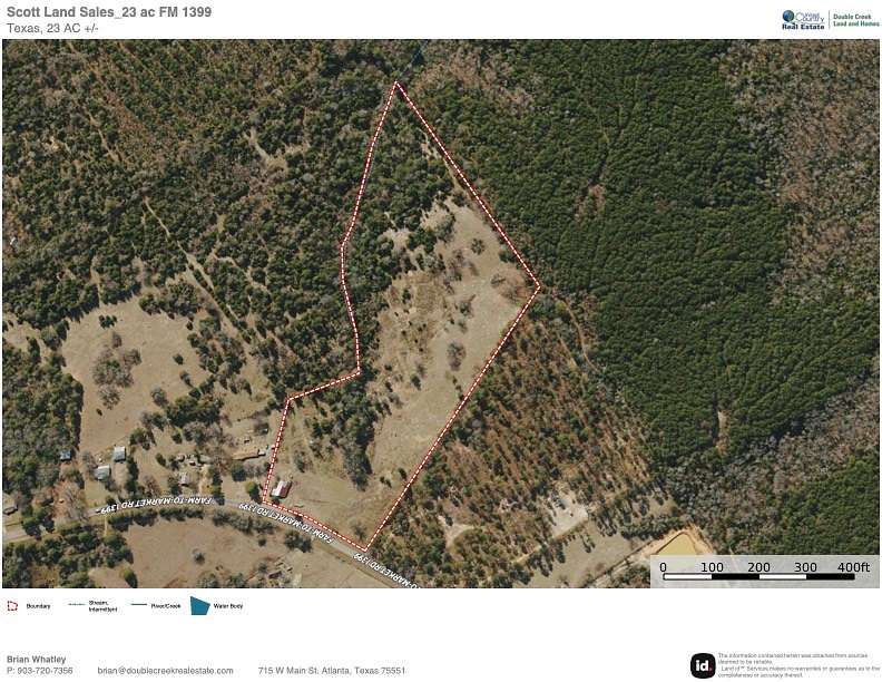 23 Acres of Land for Sale in Linden, Texas