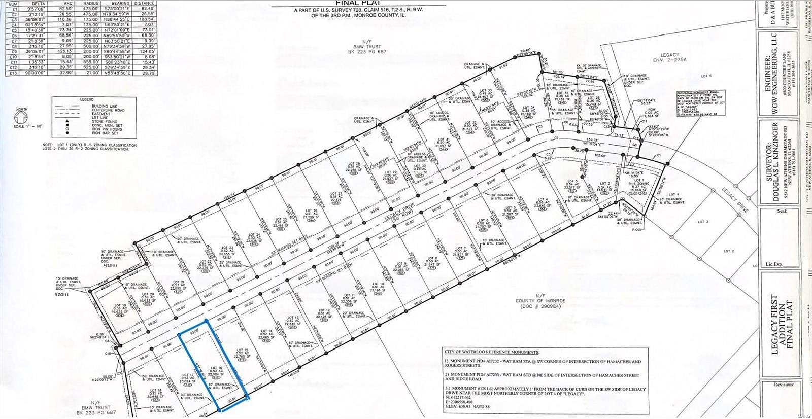 0.53 Acres of Residential Land for Sale in Waterloo, Illinois