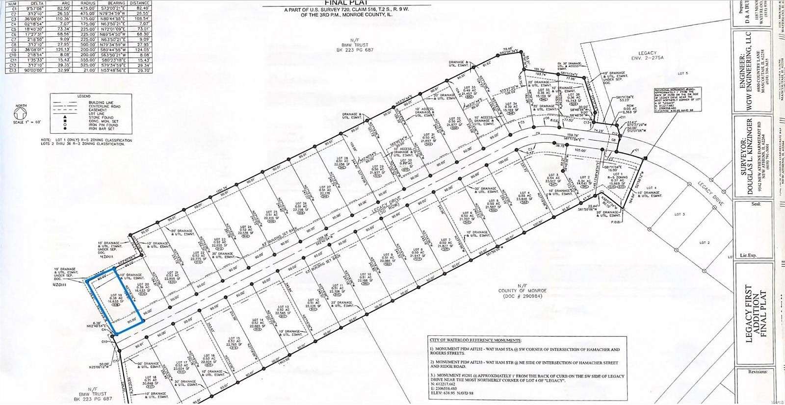 0.38 Acres of Residential Land for Sale in Waterloo, Illinois