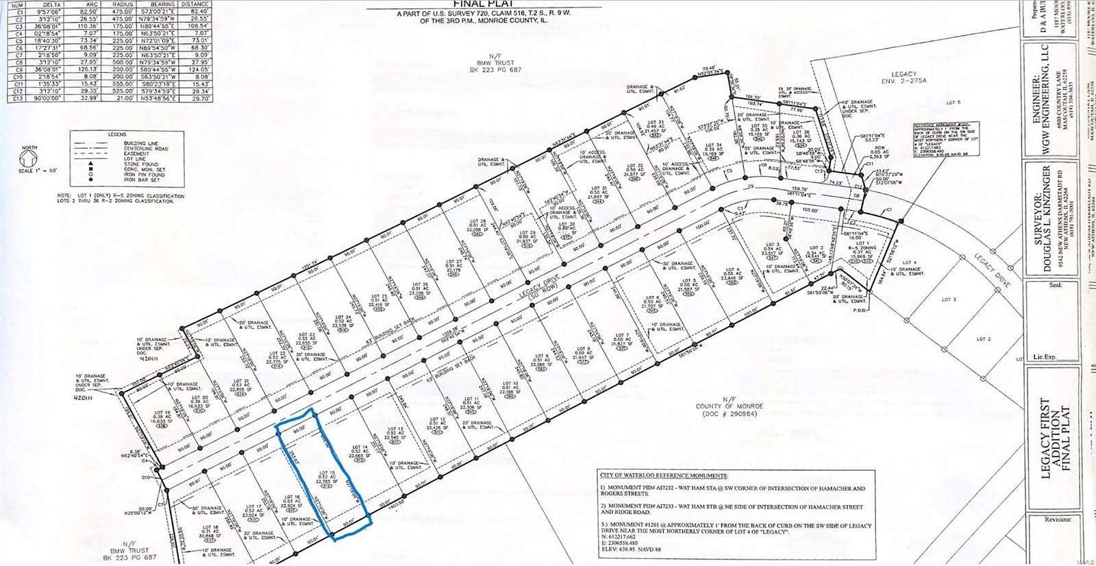 0.52 Acres of Residential Land for Sale in Waterloo, Illinois