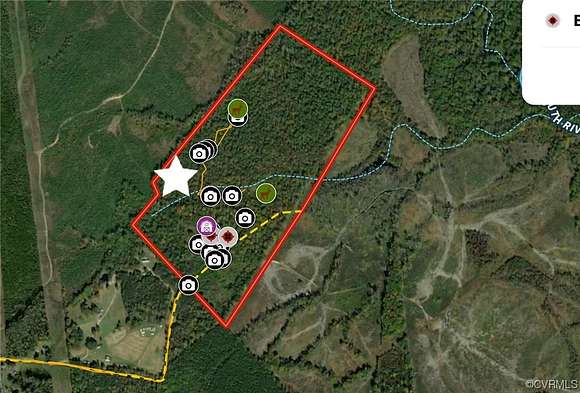 65 Acres of Recreational Land for Sale in Woodford, Virginia