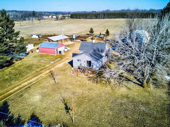 37.9 Acres of Agricultural Land with Home for Sale in Milladore, Wisconsin
