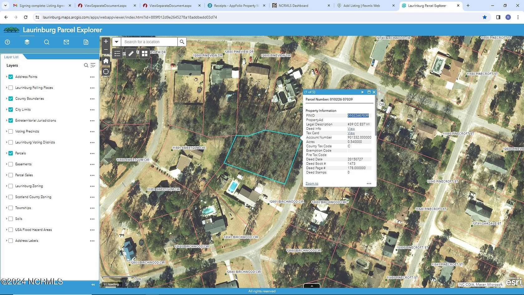 0.54 Acres of Residential Land for Sale in Laurinburg, North Carolina