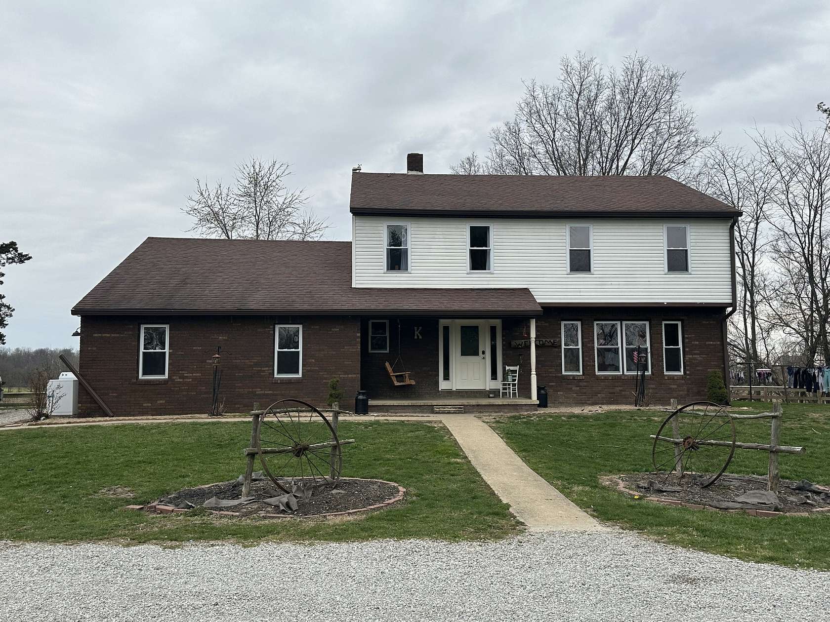 21.6 Acres of Agricultural Land with Home for Sale in Milroy, Indiana