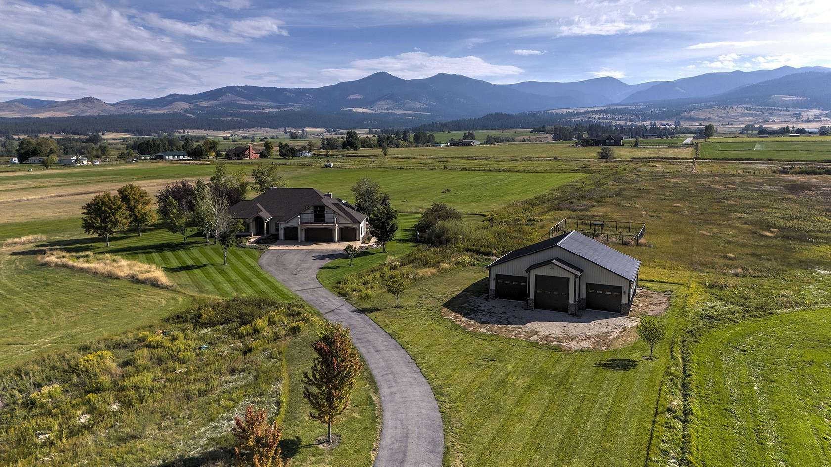 10 Acres of Land with Home for Sale in Corvallis, Montana