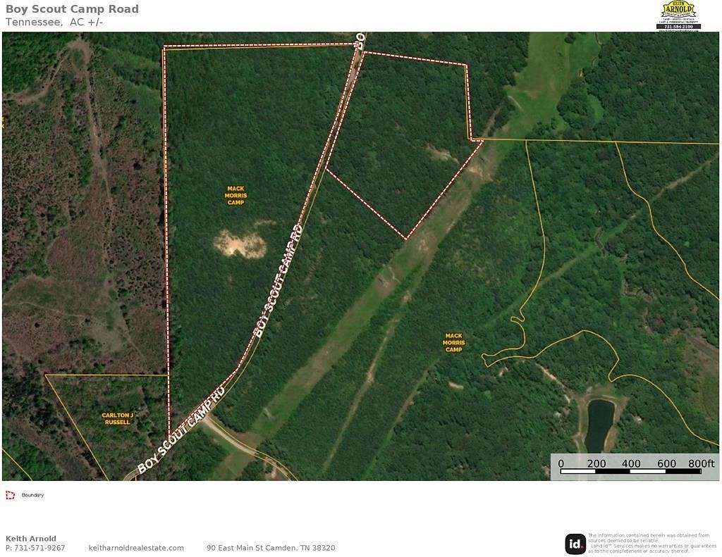 49.9 Acres of Agricultural Land for Sale in Camden, Tennessee
