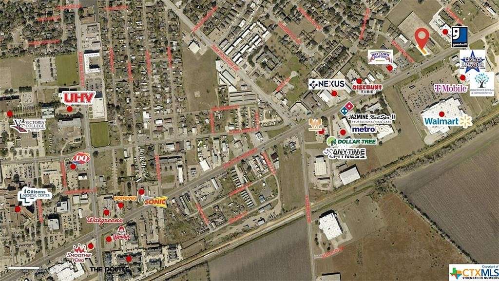 5.8 Acres of Improved Commercial Land for Lease in Victoria, Texas