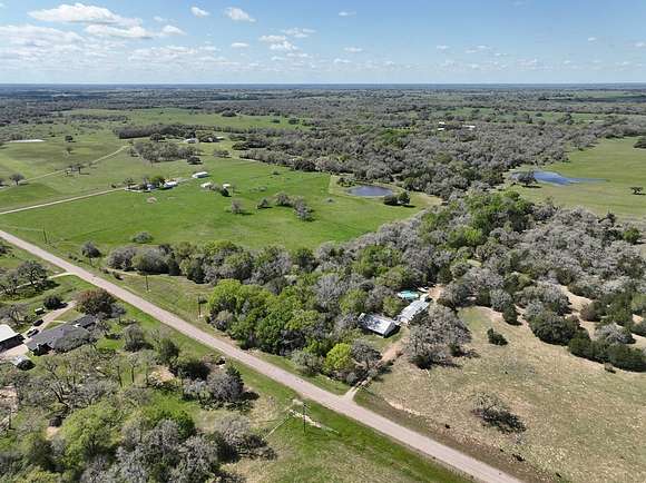 20.1 Acres of Recreational Land with Home for Sale in Weimar, Texas