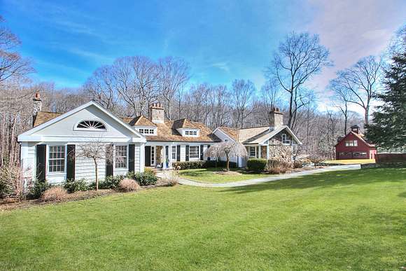 2.5 Acres of Residential Land with Home for Sale in New Canaan, Connecticut