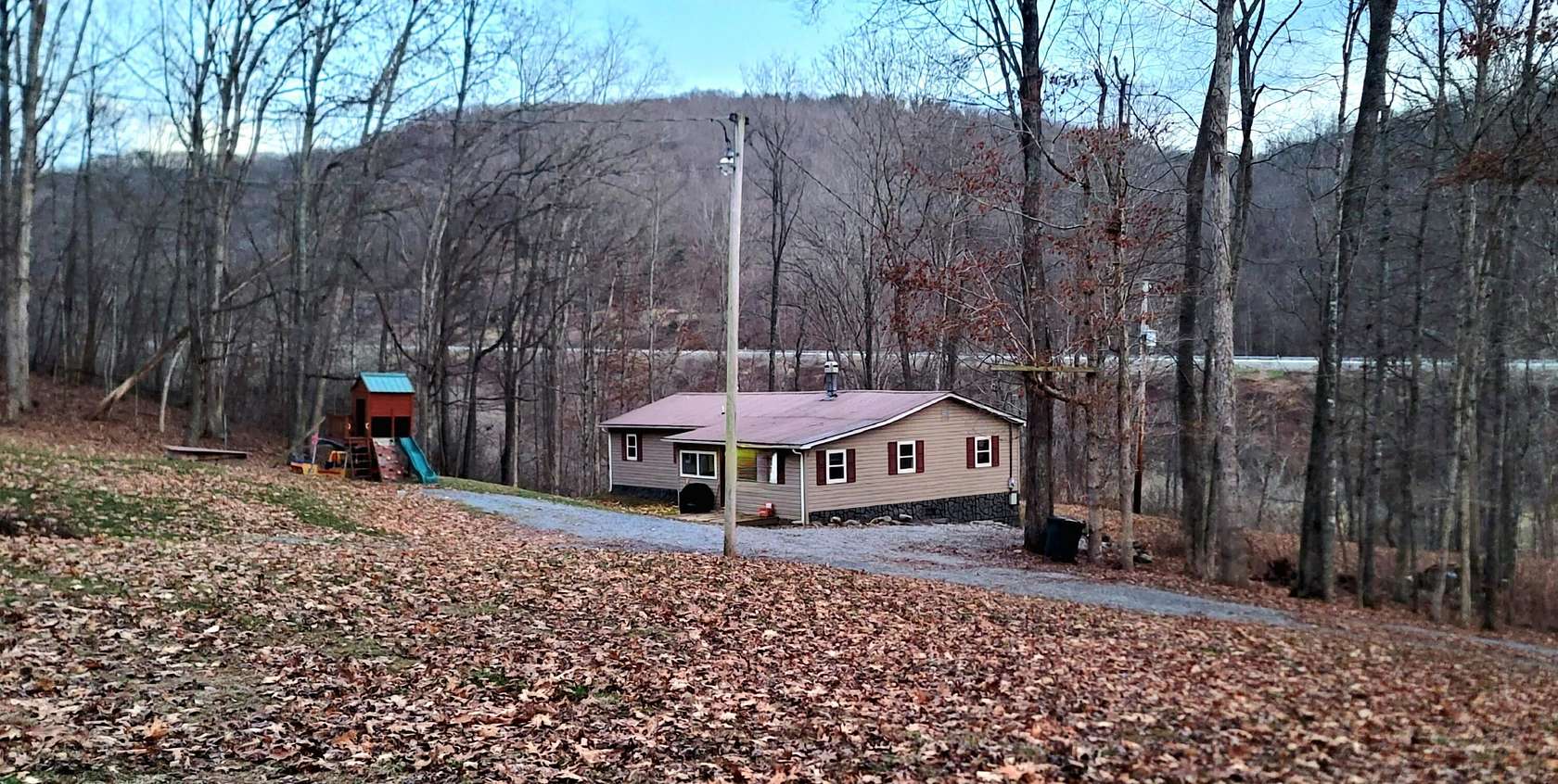 6 Acres of Residential Land with Home for Sale in Meadow Bridge, West Virginia
