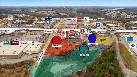 2.54 Acres of Land for Sale in Anderson, South Carolina