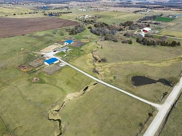 42 Acres of Agricultural Land with Home for Sale in Pomona, Kansas