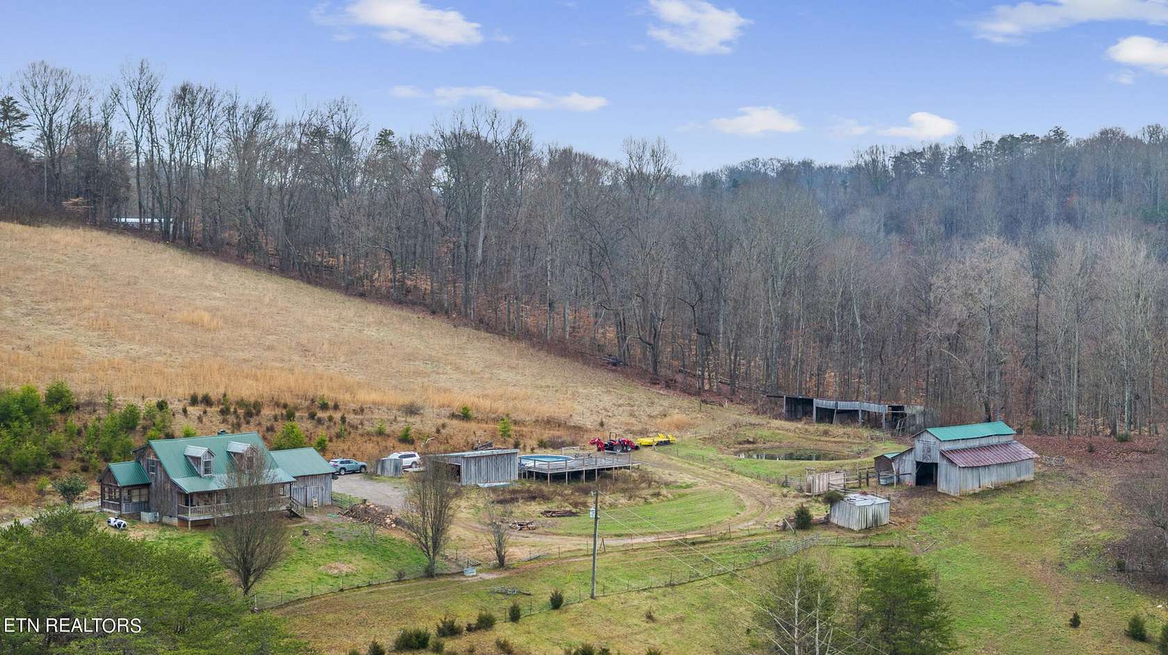 15.5 Acres of Land with Home for Sale in Luttrell, Tennessee