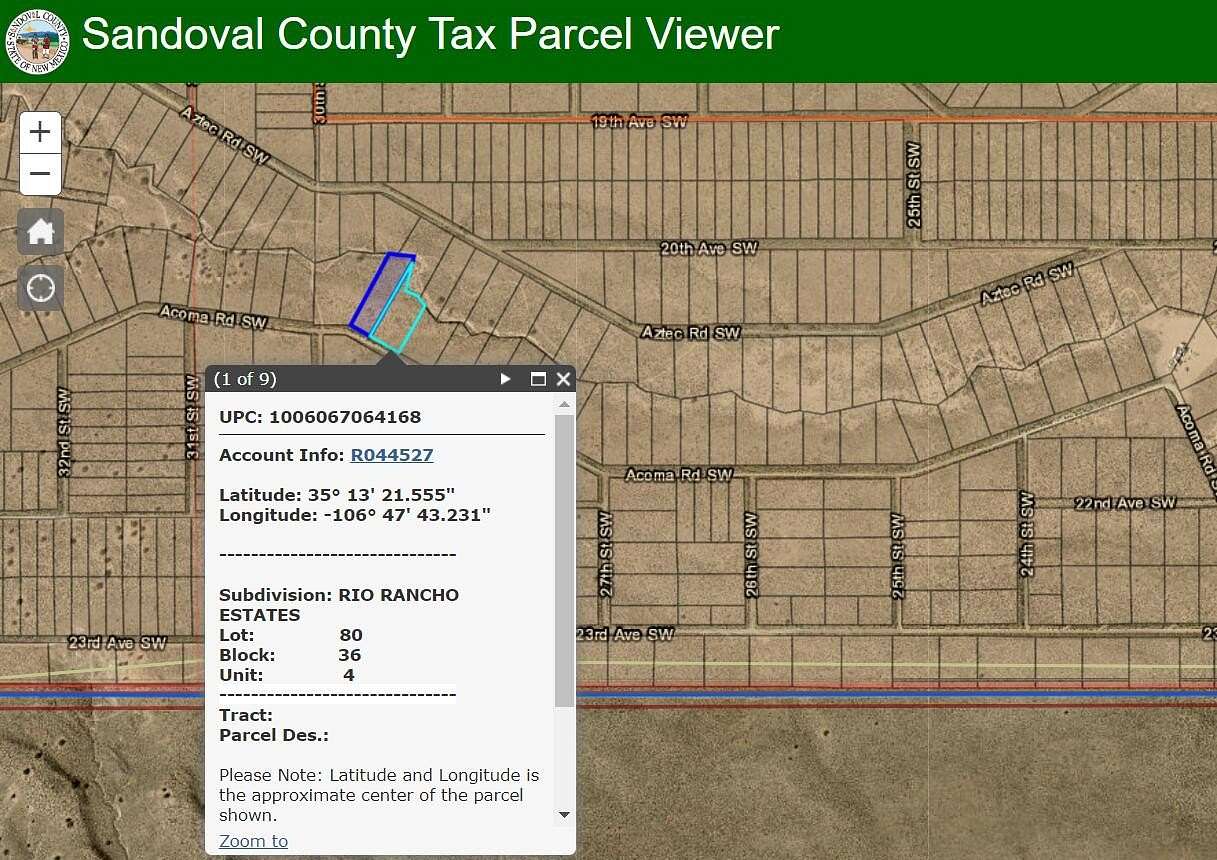 2 Acres of Land for Sale in Rio Rancho, New Mexico