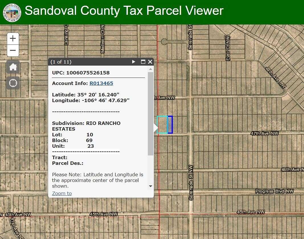 1.42 Acres of Land for Sale in Rio Rancho, New Mexico