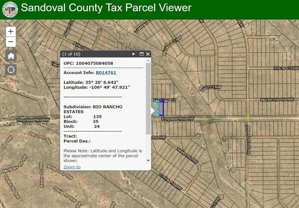 1 Acre of Land for Sale in Rio Rancho, New Mexico